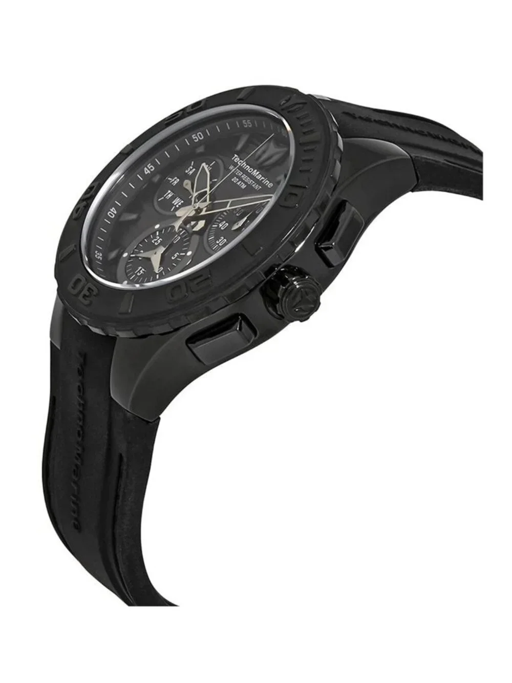 NWT Technomarine Cruise Medusa Chronograph Black Dial Men's Watch 115082